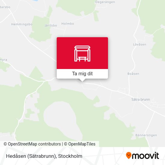 Hedåsen (Sätrabrunn) karta