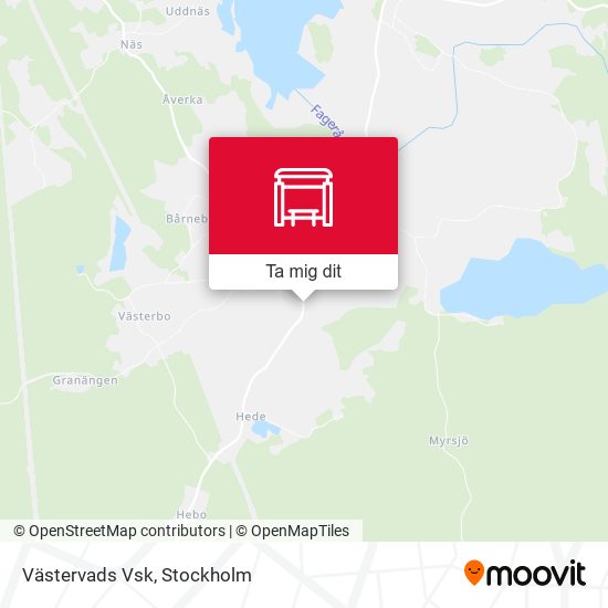Västervads Vsk karta