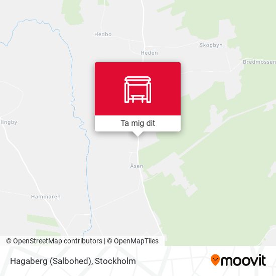 Hagaberg (Salbohed) karta