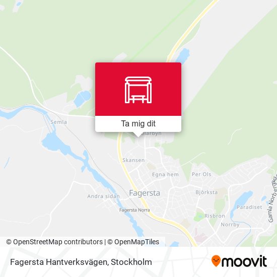 Fagersta Hantverksvägen karta