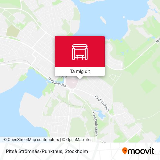 Piteå Strömnäs/Punkthus karta