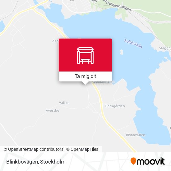 Blinkbovägen karta