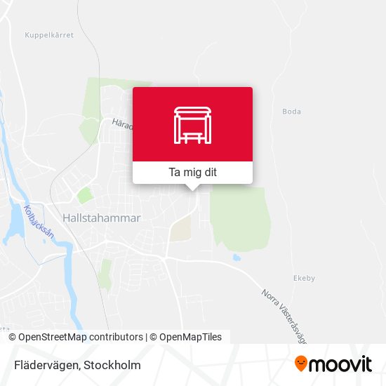 Flädervägen karta