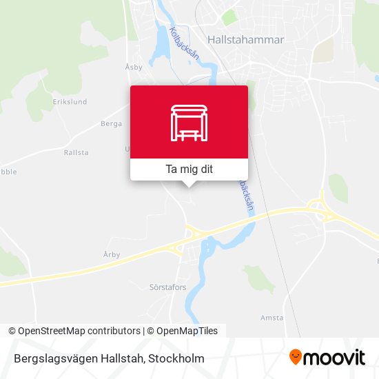 Bergslagsvägen Hallstah karta