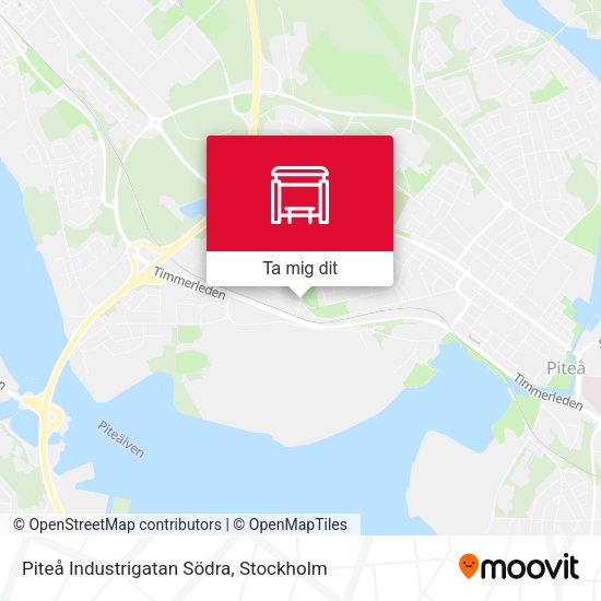 Piteå Industrigatan Södra karta