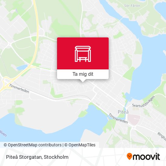 Piteå Storgatan karta