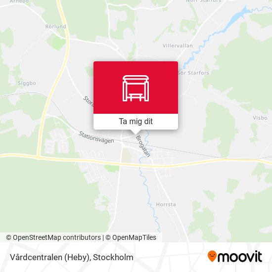 Vårdcentralen (Heby) karta