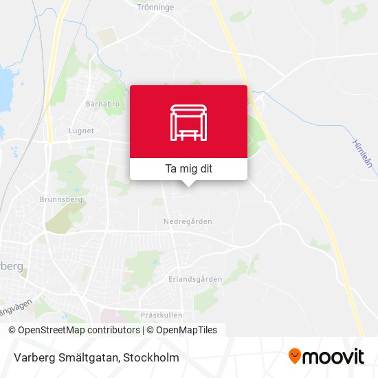 Varberg Smältgatan karta
