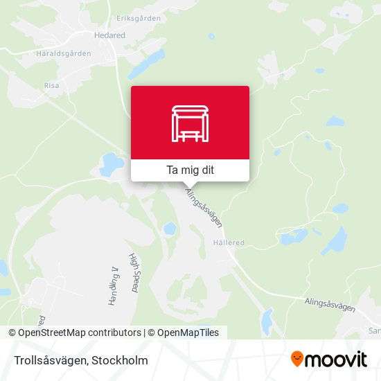 Trollsåsvägen karta