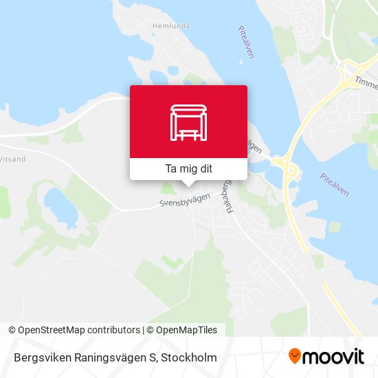 Bergsviken Raningsvägen S karta