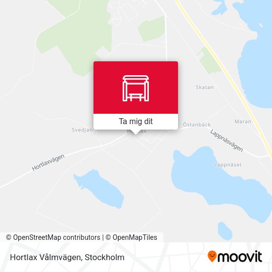 Hortlax Vålmvägen karta