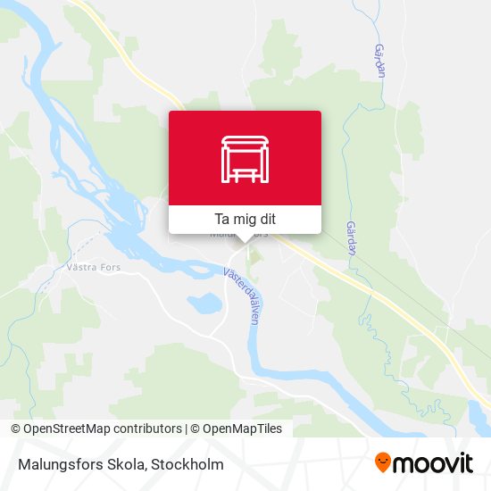 Malungsfors Skola karta