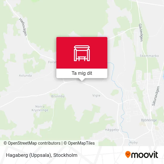 Hagaberg (Uppsala) karta