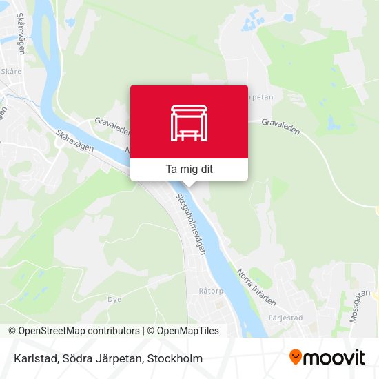 Karlstad, Södra Järpetan karta