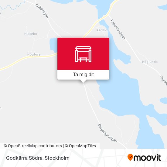 Godkärra Södra karta