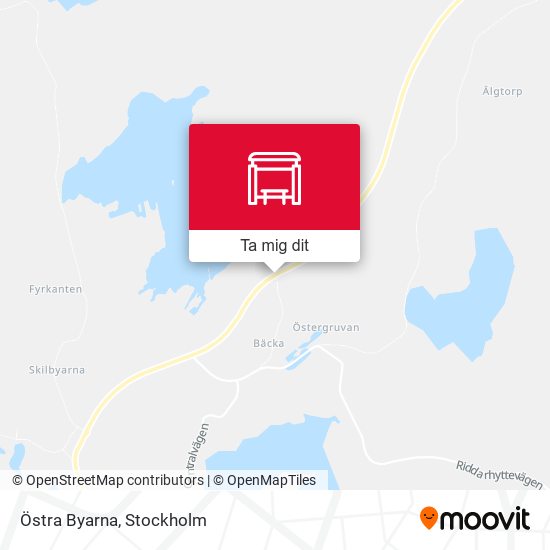 Östra Byarna karta