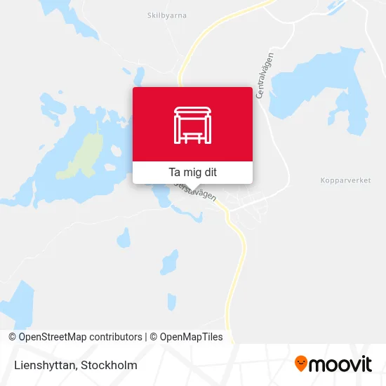 Lienshyttan karta