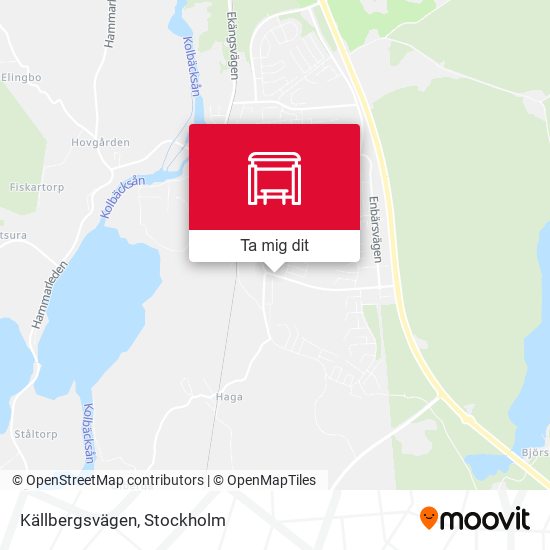 Källbergsvägen karta