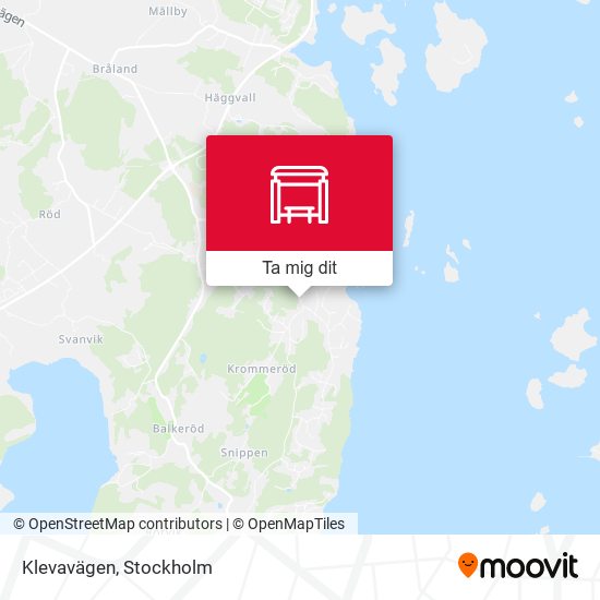 Klevavägen karta