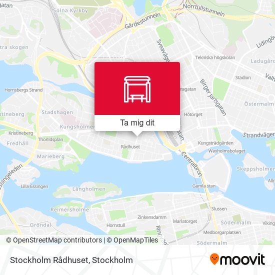 Stockholm Rådhuset karta