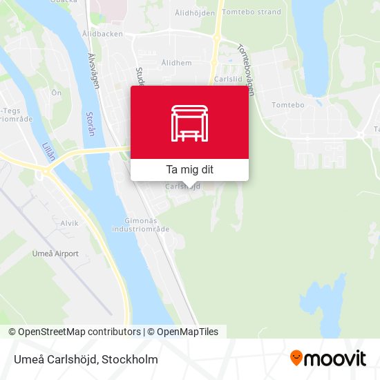 Umeå Carlshöjd karta