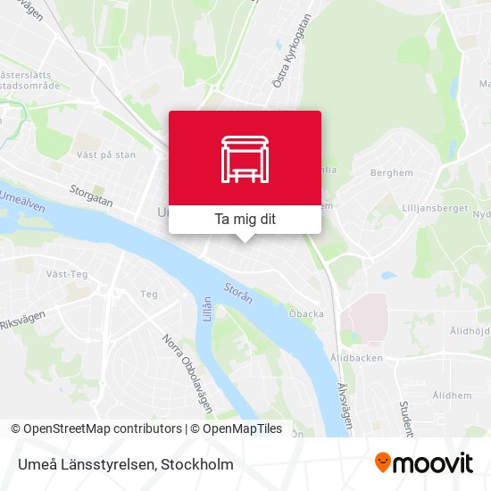 Umeå Länsstyrelsen karta