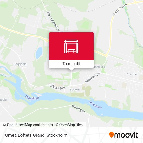 Umeå Löftets Gränd karta