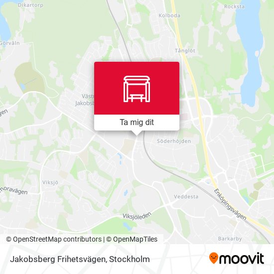 Jakobsberg Frihetsvägen karta