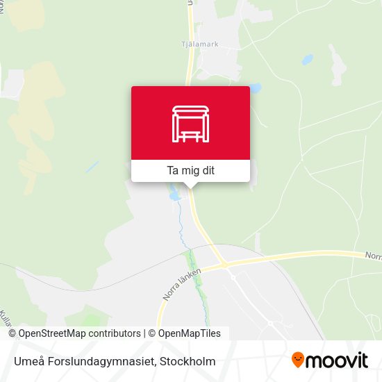 Umeå Forslundagymnasiet karta
