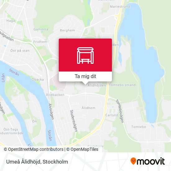 Umeå Ålidhöjd karta