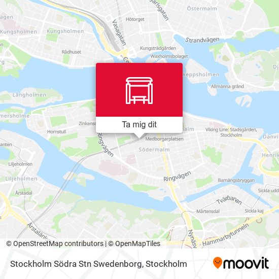 Stockholm Södra Stn Swedenborg karta