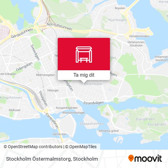 Stockholm Östermalmstorg karta