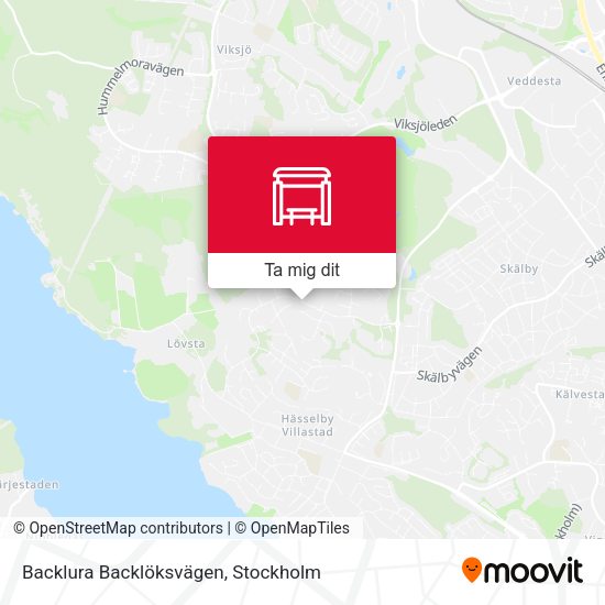 Backlura Backlöksvägen karta