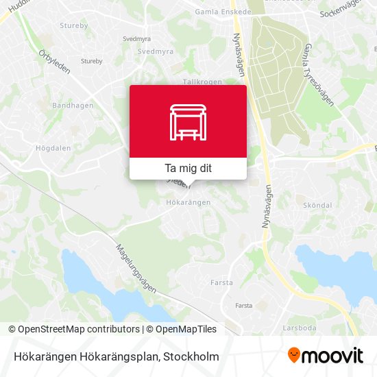 Hökarängen Hökarängsplan karta