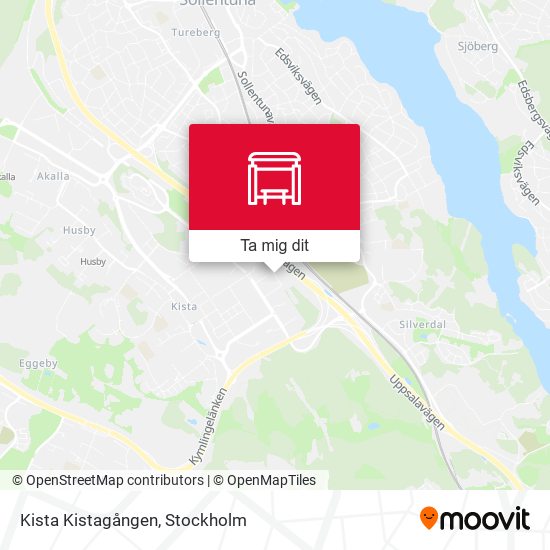 Kista Kistagången karta