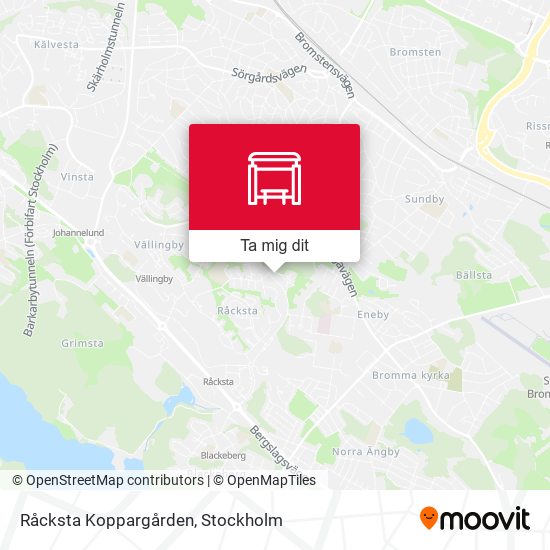 Råcksta Koppargården karta