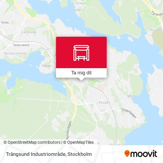 Trångsund Industriområde karta