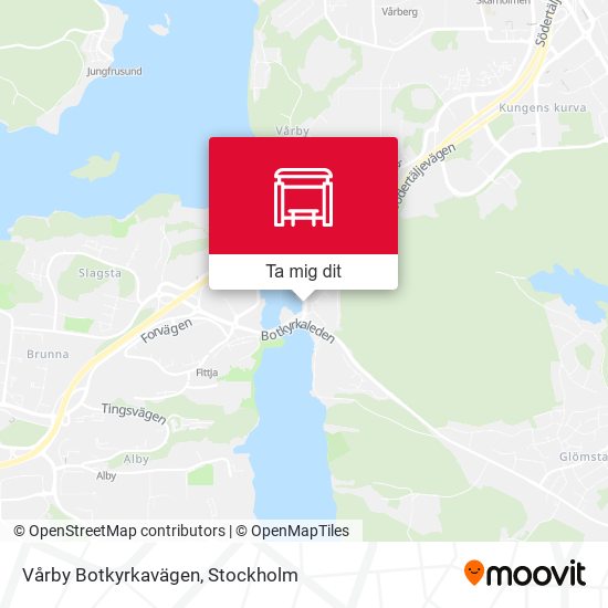 Vårby Botkyrkavägen karta