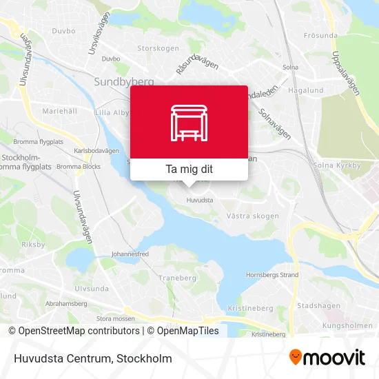 Huvudsta Centrum karta