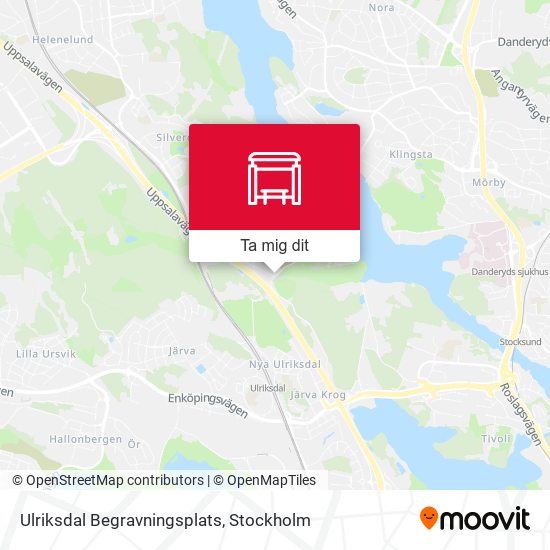Ulriksdal Begravningsplats karta