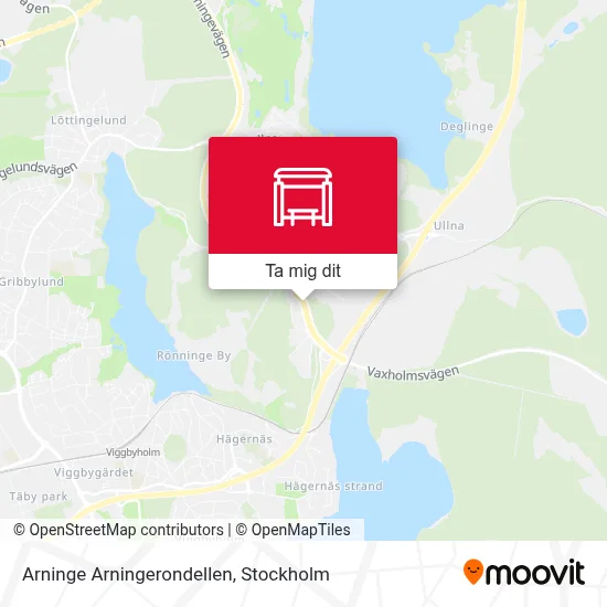 Arninge Arningerondellen karta