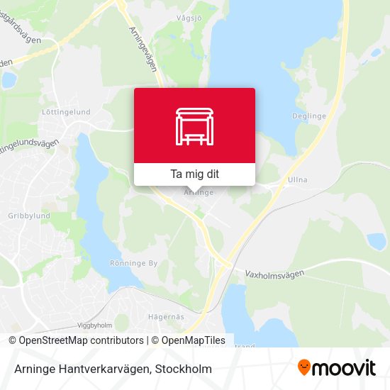 Arninge Hantverkarvägen karta