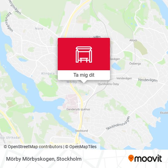 Mörby Mörbyskogen karta