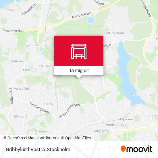 Gribbylund Västra karta