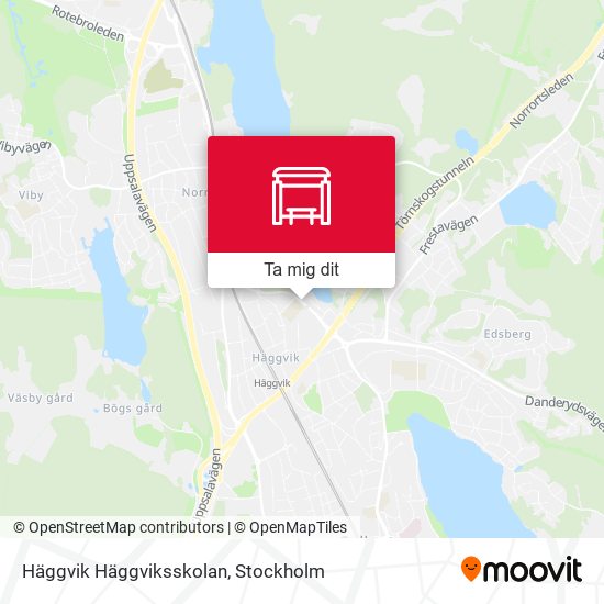 Häggvik Häggviksskolan karta