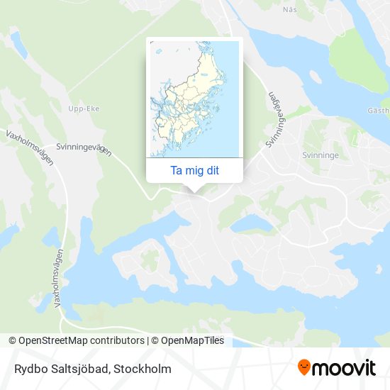 Rydbo Saltsjöbad karta