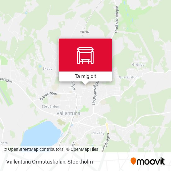 Vallentuna Ormstaskolan karta