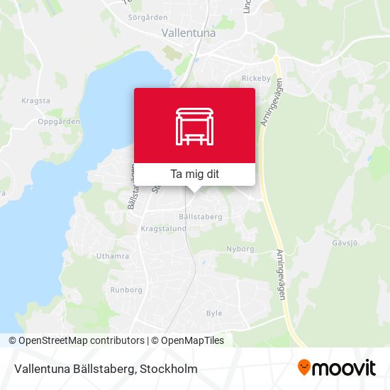 Vallentuna Bällstaberg karta