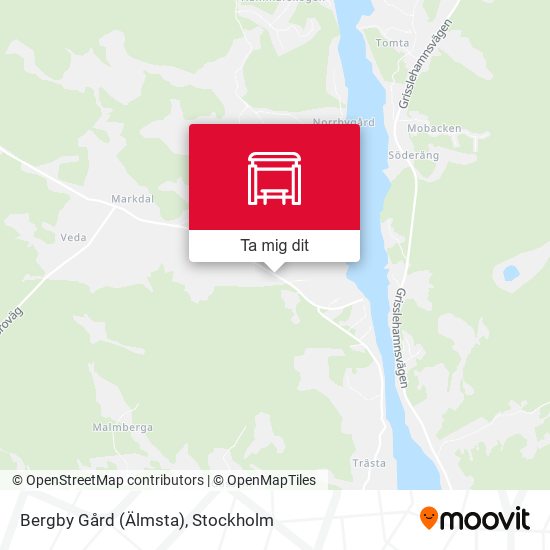 Bergby Gård (Älmsta) karta