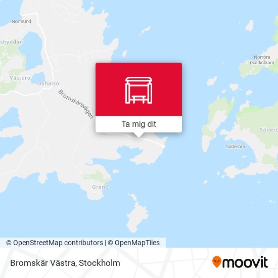 Bromskär Västra karta